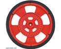 Thumbnail image for Solarbotics SW-R RED Servo Wheel with Encoder Stripes, Silicone Tire