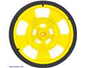 Thumbnail image for Solarbotics SW-Y YELLOW Servo Wheel with Encoder Stripes, Silicone Tire