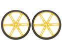 Thumbnail image for Pololu Wheel 80×10mm Pair - Yellow