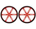 Thumbnail image for Pololu Wheel 90×10mm Pair - Red