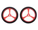 Thumbnail image for Pololu Wheel 40×7mm Pair - Red