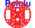 Thumbnail image for Pololu 5" Robot Chassis RRC04A Solid Red
