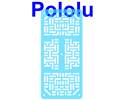Thumbnail image for Pololu RP5/Rover 5 Expansion Plate RRC07A (Narrow) Transparent Light-Blue