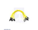 Thumbnail image for Premium Jumper Wire 10-Pack F-F 6" Yellow