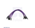 Thumbnail image for Premium Jumper Wire 10-Pack F-F 6" Purple