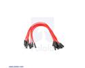 Thumbnail image for Premium Jumper Wire 10-Pack M-F 6" Red