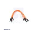Thumbnail image for Premium Jumper Wire 10-Pack M-F 6" Orange