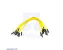 Thumbnail image for Premium Jumper Wire 10-Pack M-F 6" Yellow