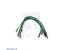 Thumbnail image for Premium Jumper Wire 10-Pack M-F 6" Green