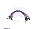 Thumbnail image for Premium Jumper Wire 10-Pack M-F 6" Purple