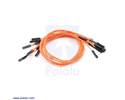 Thumbnail image for Premium Jumper Wire 10-Pack F-F 12" Orange