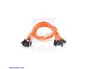Thumbnail image for Premium Jumper Wire 10-Pack M-M 12" Orange