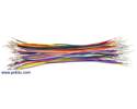 Thumbnail image for Wires with Pre-crimped Terminals 50-Piece Rainbow Assortment M-F 6"