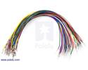 Thumbnail image for Wires with Pre-crimped Terminals 50-Piece Rainbow Assortment M-F 12"