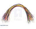 Thumbnail image for Wires with Pre-crimped Terminals 50-Piece Rainbow Assortment M-M 12"