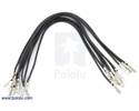 Thumbnail image for Wires with Pre-crimped Terminals 10-Pack F-F 6" Black