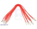 Thumbnail image for Wires with Pre-crimped Terminals 10-Pack F-F 6" Red