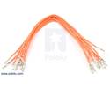 Thumbnail image for Wires with Pre-crimped Terminals 10-Pack F-F 6" Orange