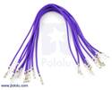 Thumbnail image for Wires with Pre-crimped Terminals 10-Pack F-F 6" Purple