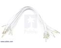 Thumbnail image for Wires with Pre-crimped Terminals 10-Pack F-F 6" White