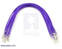 Thumbnail image for Wires with Pre-crimped Terminals 10-Pack M-F 6" Purple