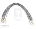 Thumbnail image for Wires with Pre-crimped Terminals 10-Pack M-F 6" Gray