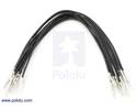 Thumbnail image for Wires with Pre-crimped Terminals 10-Pack M-M 6" Black