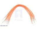 Thumbnail image for Wires with Pre-crimped Terminals 10-Pack M-M 6" Orange