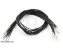 Thumbnail image for Wires with Pre-crimped Terminals 10-Pack F-F 12" Black