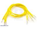 Thumbnail image for Wires with Pre-crimped Terminals 10-Pack F-F 12" Yellow