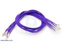 Thumbnail image for Wires with Pre-crimped Terminals 10-Pack F-F 12" Purple