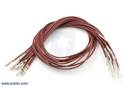 Thumbnail image for Wires with Pre-crimped Terminals 10-Pack M-F 12" Brown