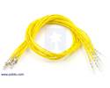 Thumbnail image for Wires with Pre-crimped Terminals 10-Pack M-F 12" Yellow