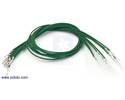 Thumbnail image for Wires with Pre-crimped Terminals 10-Pack M-F 12" Green