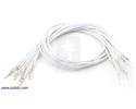 Thumbnail image for Wires with Pre-crimped Terminals 10-Pack M-F 12" White