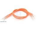 Thumbnail image for Wires with Pre-crimped Terminals 10-Pack M-M 12" Orange