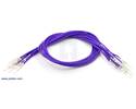 Thumbnail image for Wires with Pre-crimped Terminals 10-Pack M-M 12" Purple