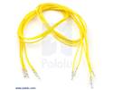Thumbnail image for Wires with Pre-crimped Terminals 5-Pack F-F 24" Yellow