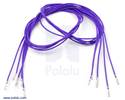 Thumbnail image for Wires with Pre-crimped Terminals 5-Pack F-F 24" Purple