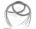 Thumbnail image for Wires with Pre-crimped Terminals 5-Pack F-F 24" Gray