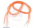 Thumbnail image for Wires with Pre-crimped Terminals 5-Pack M-F 24" Orange