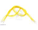 Thumbnail image for Wires with Pre-crimped Terminals 5-Pack M-F 24" Yellow