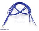 Thumbnail image for Wires with Pre-crimped Terminals 5-Pack M-F 24" Blue