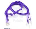 Thumbnail image for Wires with Pre-crimped Terminals 5-Pack M-F 24" Purple