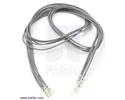 Thumbnail image for Wires with Pre-crimped Terminals 5-Pack M-F 24" Gray