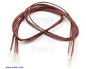 Thumbnail image for Wires with Pre-crimped Terminals 5-Pack M-M 24" Brown