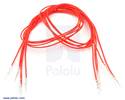 Thumbnail image for Wires with Pre-crimped Terminals 5-Pack M-M 24" Red
