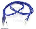 Thumbnail image for Wires with Pre-crimped Terminals 5-Pack M-M 24" Blue