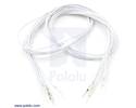 Thumbnail image for Wires with Pre-crimped Terminals 5-Pack M-M 24" White