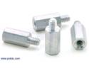 Thumbnail image for Aluminum Standoff: 3/8" Length, 4-40 Thread, M-F (4-Pack)